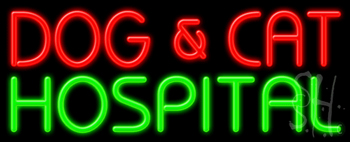 Dog And Cat Hospital Neon Sign