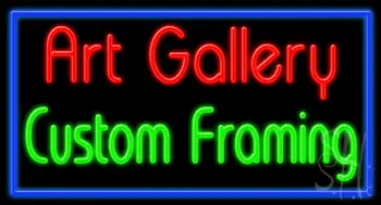 Art Gallery Custom Framing Neon Sign