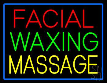 Facial Waxing Massage Neon Sign