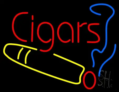 Cigars Logo Neon Sign