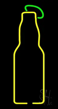 Yellow Beer Bottle Neon Sign