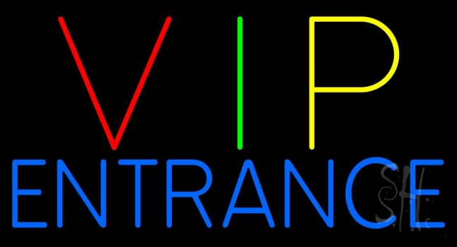 Vip Entrance Neon Sign