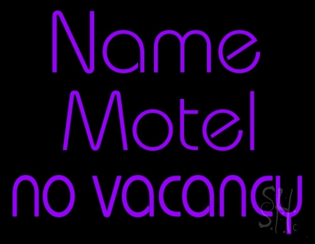 Custom Purple Vacancy Neon Sign