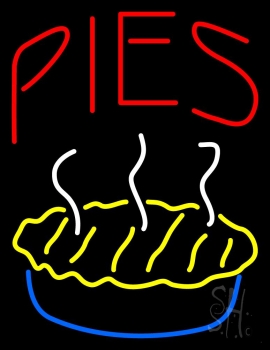 Red Pies Logo Neon Sign