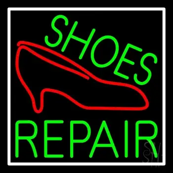 Green Shoes Repair Red Sandal Neon Sign