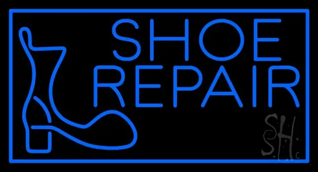 Shoe Repair Logo Neon Sign