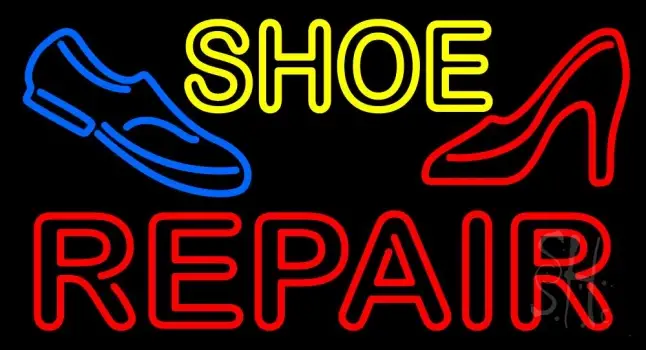 Shoe Repair With Sandal Shoe Neon Sign
