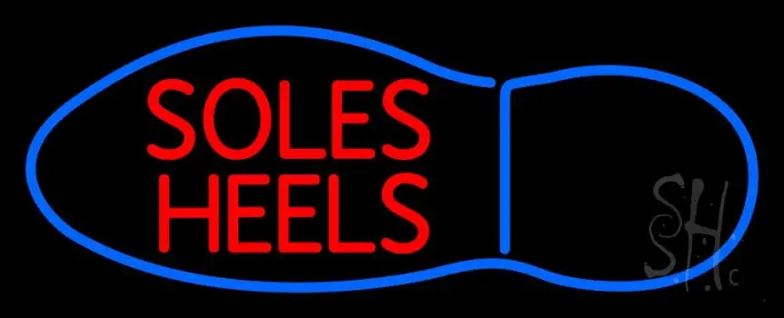 Soles Heels Neon Sign