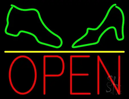 Boot And Sandal Open Neon Sign