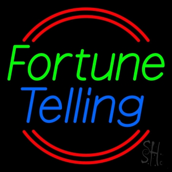 Green Fortune Blue Telling Neon Sign