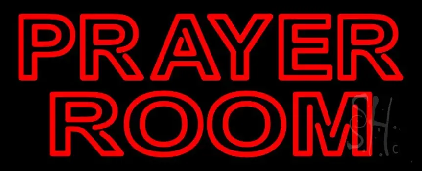 Red Prayer Room Neon Sign