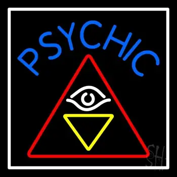 Blue Psychic Logo Neon Sign