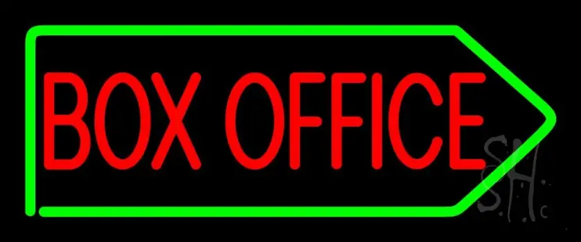 Box Office Block Neon Sign