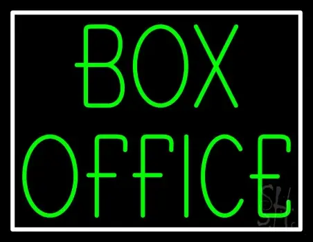 Green Box Office Neon Sign