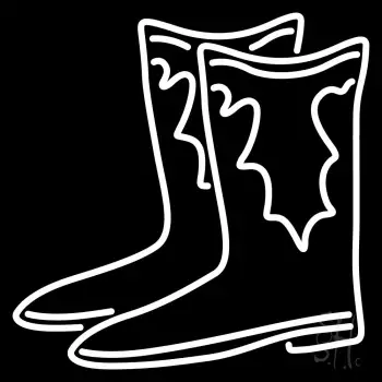 Pair Of Boots Logo Neon Sign
