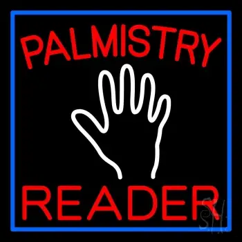 Red Palmistry Reader Neon Sign