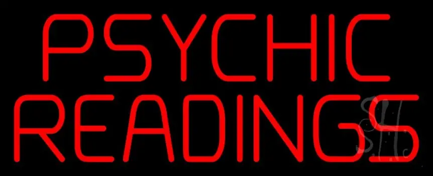 Red Psychic Readings Neon Sign