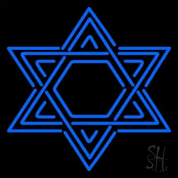 Star Of David Judaism Neon Sign