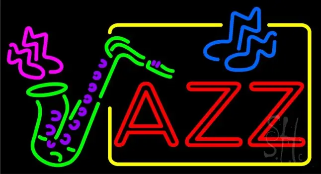 Custom Saxophone Jazz 2 Neon Sign