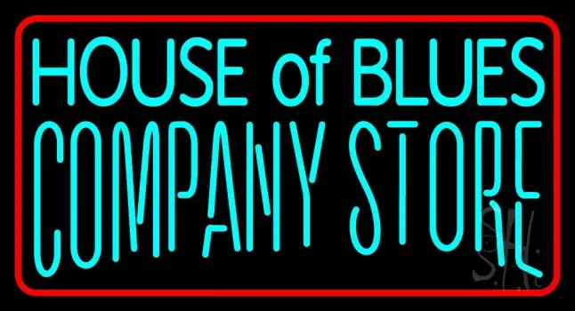 House Of Blues Company Store Neon Sign