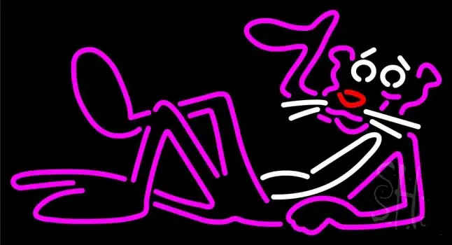The Pink Panther Neon Sign