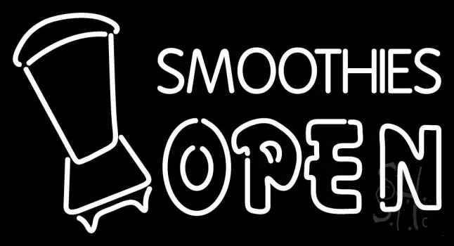 Smoothies Open Neon Sign