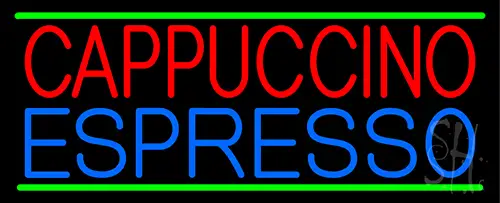 Blue Cappuccino Espresso Neon Sign