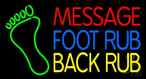 Custom Foot Rub Neon Sign