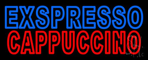 Double Stroke Espresso Cappuccino Neon Sign