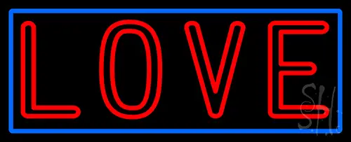 Double Stroke Love Neon Sign