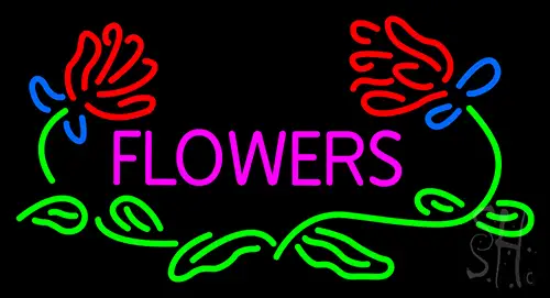 Flowers Neon Sign