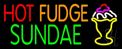 Hot Fudge Sundae Neon Sign