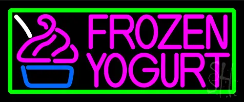 Pink Frozen Yogurt Neon Sign