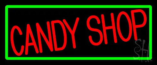 Red Candy Shop Neon Sign