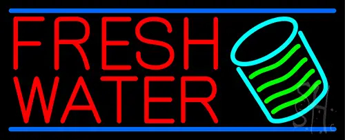 Red Fresh Water Neon Sign
