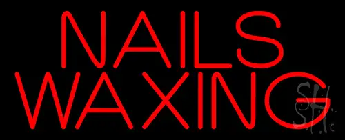 Red Nails Waxing Neon Sign