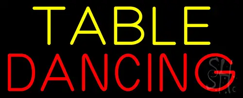 Table Dancing Neon Sign