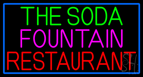 The Soda Fountain Restaurant Neon Sign