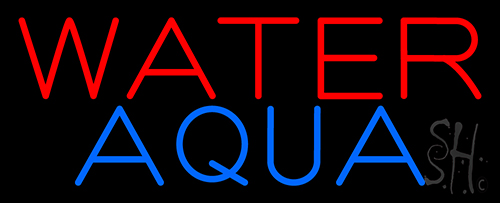 Water Aqua Neon Sign