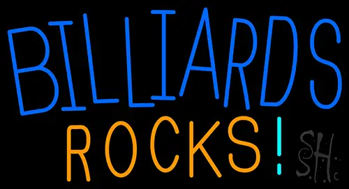 Billiards Rocks 1 Neon Sign