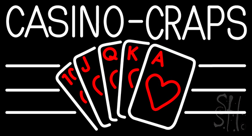 Casino Craps Neon Sign