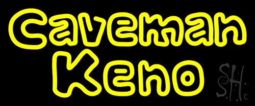 Caveman Keno Neon Sign