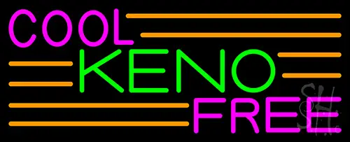 Cool Keno Free 4 Neon Sign