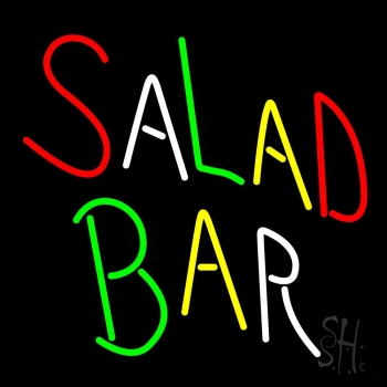 Multi Colored Salad Bar Neon Sign