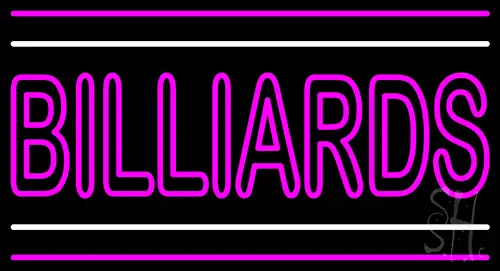 Double Stroke Billiards Neon Sign
