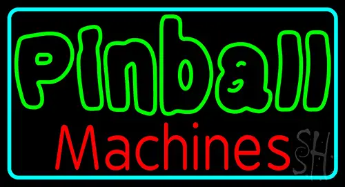 Double Stroke Pinball Machines 2 Neon Sign