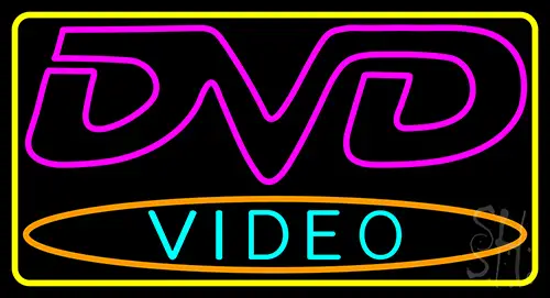 Dvd Video 1 Neon Sign