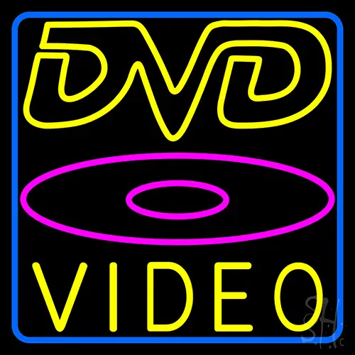 Dvd Video 2 Neon Sign