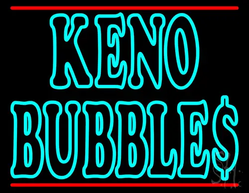 Keno Bubbles Neon Sign