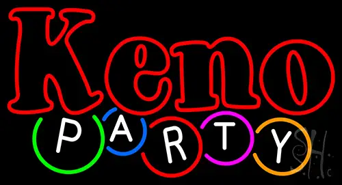 Keno Party Neon Sign
